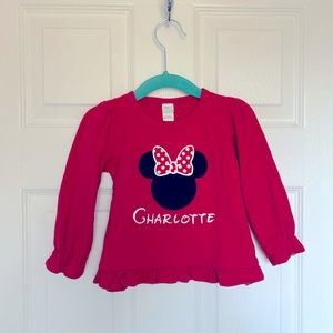 Charlotte Monogram Minnie Mouse Shirt